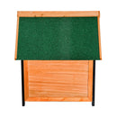 Cuccia per Cani da Esterno in Legno Naturale 76x65x64 cm 