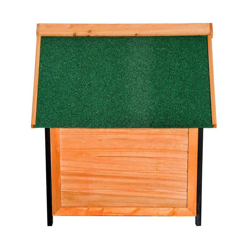 Cuccia per Cani da Esterno in Legno Naturale 76x65x64 cm 