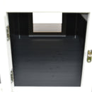 Cuccia da Esterno Rialzata con Balconcino e Tetto Impermeabile in Legno Grigio 83x66.5x74.7 cm 