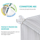 Armadio Guardaroba Scarpiera Modulare in Plastica 6 Cubi Bianco 75x37x73 cm 