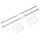 Rete da Calcio Pop Up 5 Obiettivi Pieghevole per Bambini 122x77x76 cm 