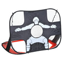 Rete da Calcio Pop Up 5 Obiettivi Pieghevole per Bambini 122x77x76 cm 