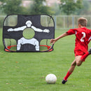 Rete da Calcio Pop Up 5 Obiettivi Pieghevole per Bambini 122x77x76 cm 