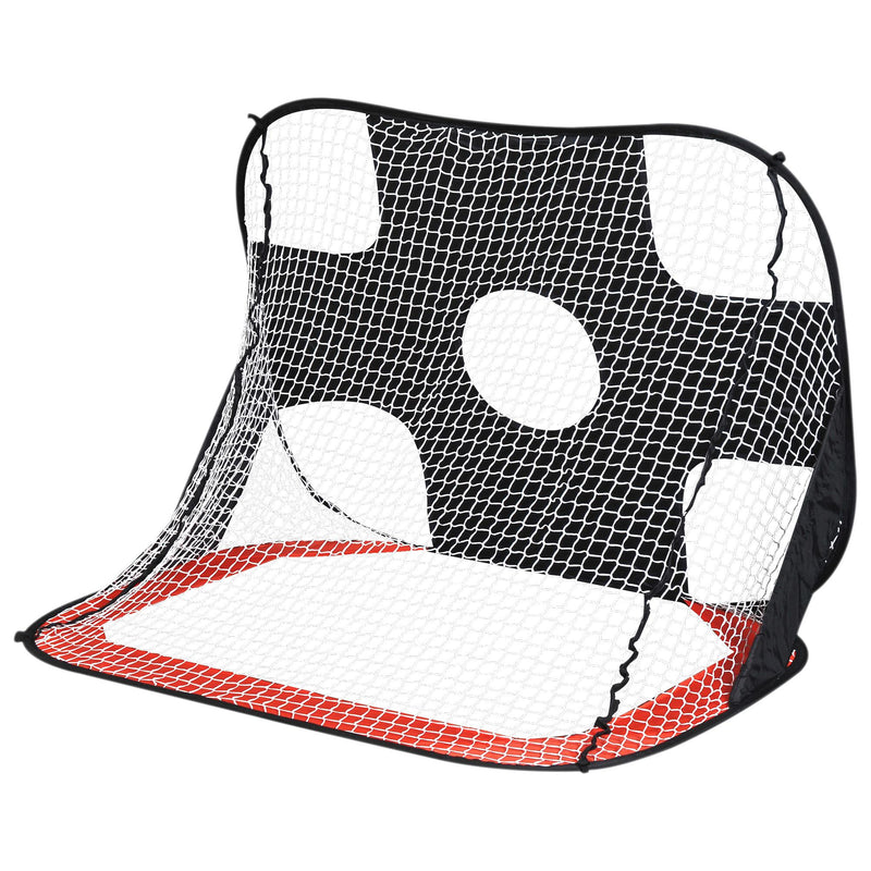 Rete da Calcio Pop Up 5 Obiettivi Pieghevole per Bambini 122x77x76 cm 