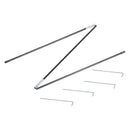 Rete da Calcio Pop Up per Bambini Pieghevole con Borsa Blu 184x124x115 cm 