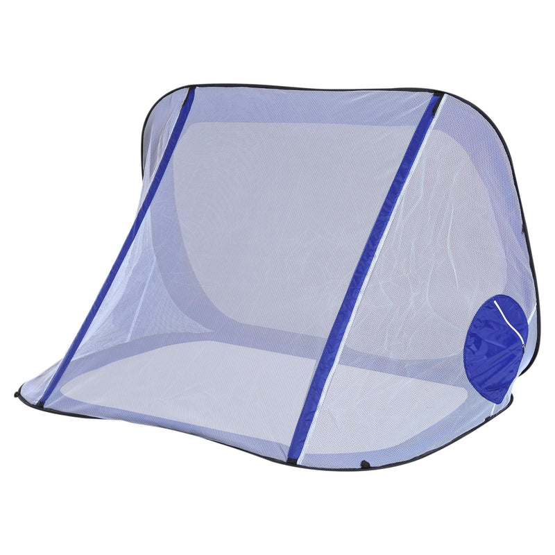 Rete da Calcio Pop Up per Bambini Pieghevole con Borsa Blu 184x124x115 cm 