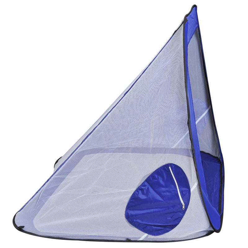 Rete da Calcio Pop Up per Bambini Pieghevole con Borsa Blu 184x124x115 cm 