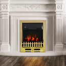 Camino Elettrico da Incasso o Terra 48x19x59 cm 2000W Oro 