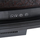 Camino Elettrico da Terra 63.5x30.5x67.5 cm 1000W/2000W Nero 