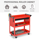 Carrello Porta Attrezzi da Officina Rosso 70x35x75.5 cm 