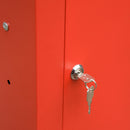 Carrello Porta Attrezzi da Officina con Cassetti Rosso 45.9x28x94 cm 