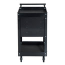 Carrello Porta Attrezzi da Officina Professionale Cassettiera in Lamiera Nero 68x46x88 cm 