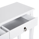 Tavolo Consolle per Ingresso Bianco Opaco 100x33x76 cm 