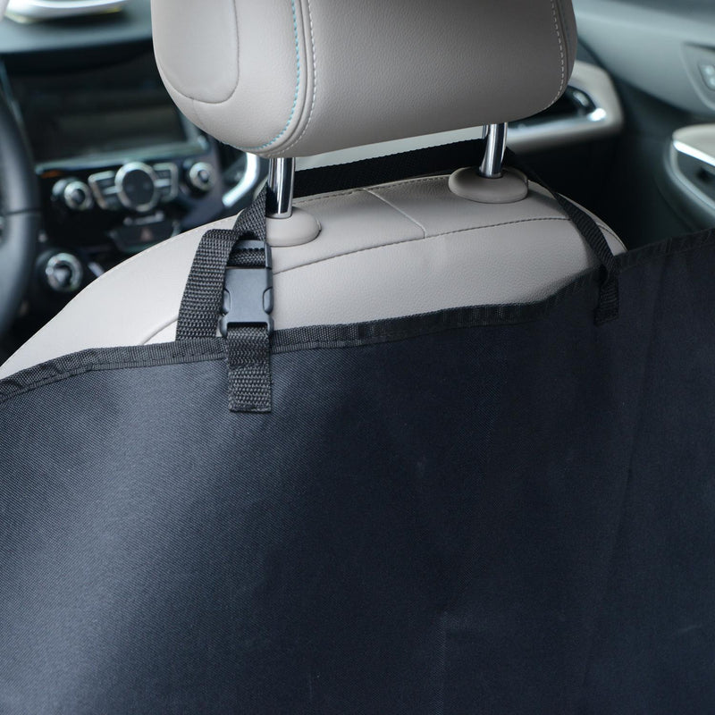 Coprisedile Auto per Animali in Poliestere 148x140 cm Nero 