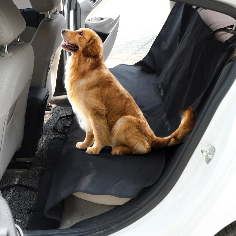 Coprisedile Auto per Animali in Poliestere 148x140 cm Nero 
