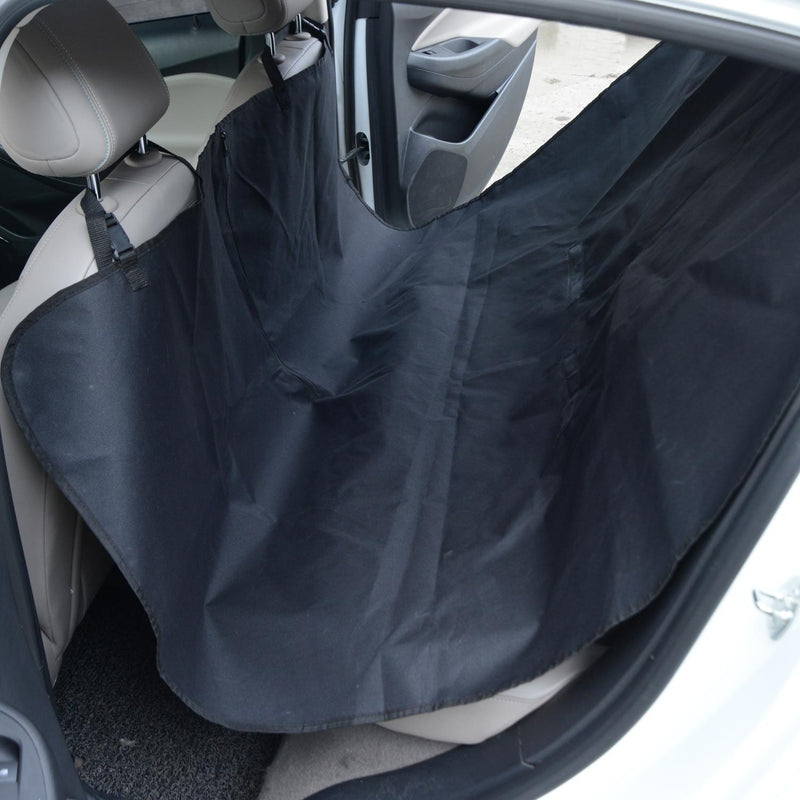 Coprisedile Auto per Animali in Poliestere 148x140 cm Nero 