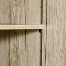 Mobile da Cucina Credenza 4 Ripiani in Legno Rovere e Nero 90x39x169 cm 