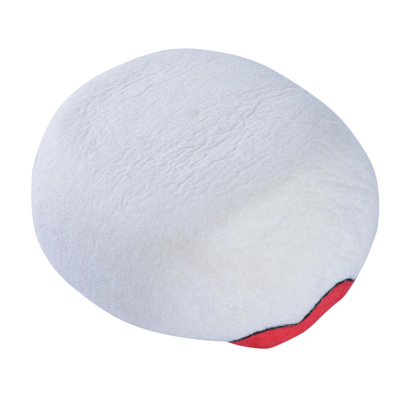 Cuccia per Gatti in Lana Bianco e Rosso Ø35x20 cm 