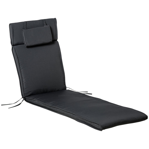 acquista Graues Garten-Sonnenliegekissen 198x53x5 cm