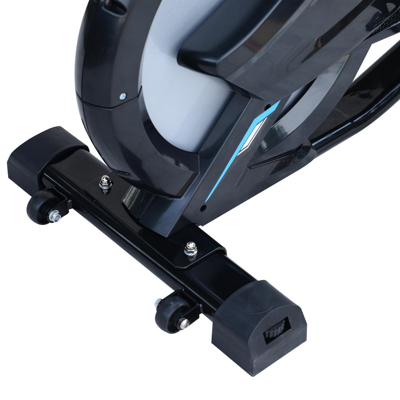 Cyclette Professionale con Seduta regolabile Nero e Blu 