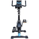 Cyclette Professionale con Seduta regolabile Nero e Blu 