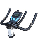 Cyclette Professionale con Seduta regolabile Nero e Blu 