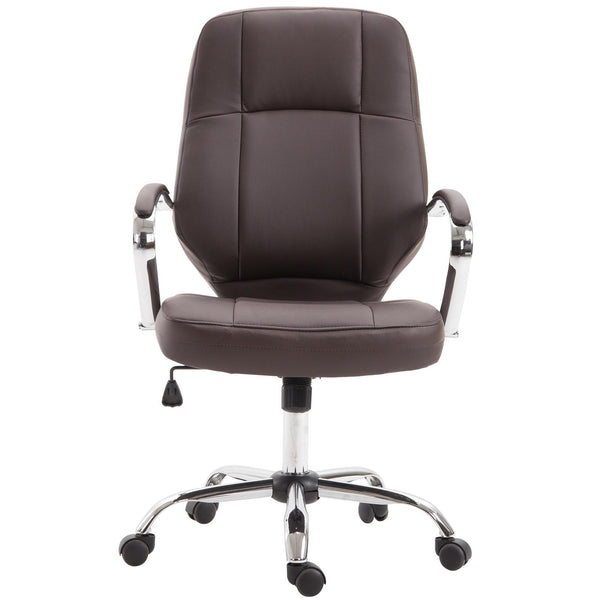 prezzo Chefsessel aus Kunstleder mit braunem verstellbarem Kolben
