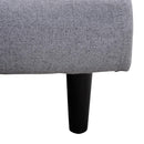 Divano Letto 3 Posti Multi posizione in Velluto Grigio 184x86x82 cm 