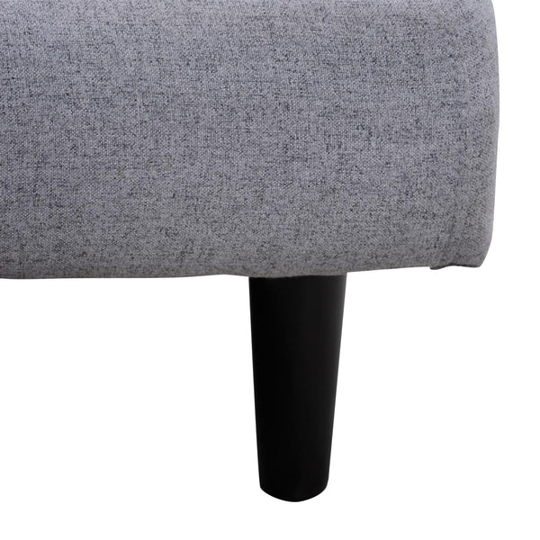 sconto Schlafsofa 3-Sitzer Multiposition in grauem Samt 184x86x82 cm