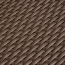 Divano 2 Posti da Giardino in Rattan Sintetico Marrone 