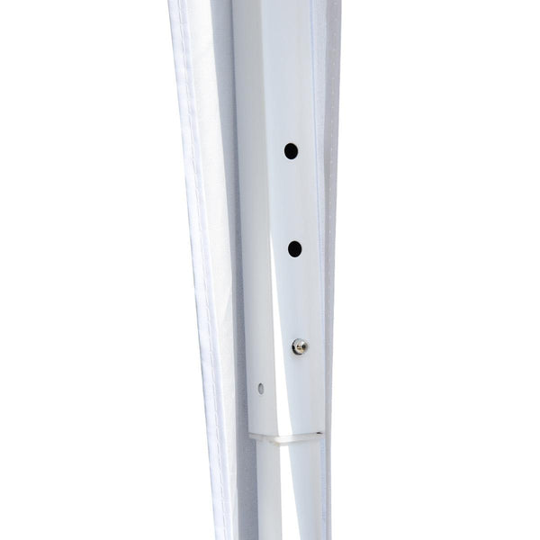 Gazebo da Giardino 3x3m in Acciaio Pieghevole Tessuto Oxford Bianco acquista