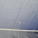 Gazebo da Giardino 1.95x2.5x1.97m in Ferro con 6 Zanzariere Blu e Bianco 