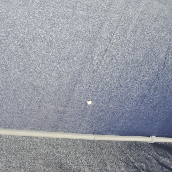 Gazebo da Giardino 1.95x2.5x1.97m in Ferro con 6 Zanzariere Blu e Bianco online