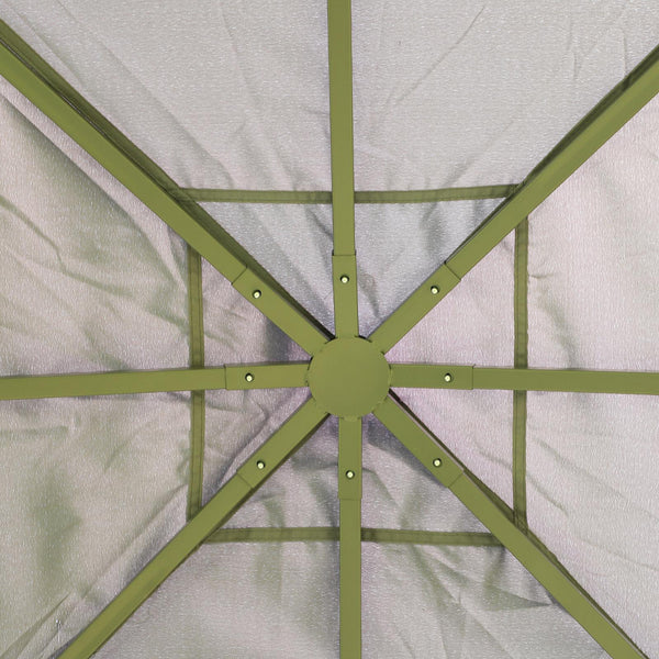 Gazebo da Giardino 3x3m in Acciaio Nero prezzo