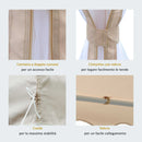 Gazebo da Giardino 3.65x3.65m in Ferro Beige 