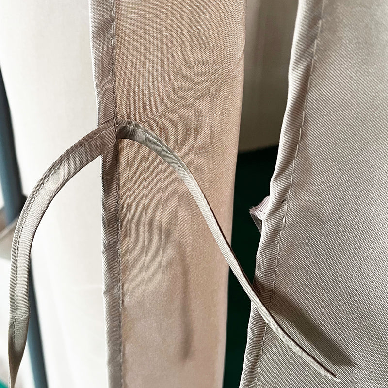 Gazebo da Giardino 4x3m in Acciaio Tende Laterali Kaki 