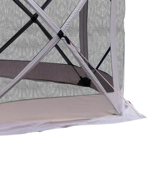 Gazebo da Giardino Pop up 3.55x3.55x2.3m in Poliestere Teli Laterali Beige sconto