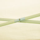 Gazebo da Giardino 3x6m in Acciaio Pieghevole con Zanzariere Beige 