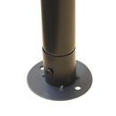 Gazebo da Giardino 3x3.65x2.75m in Acciaio Zanzariera e Doppio Tetto Bianco 