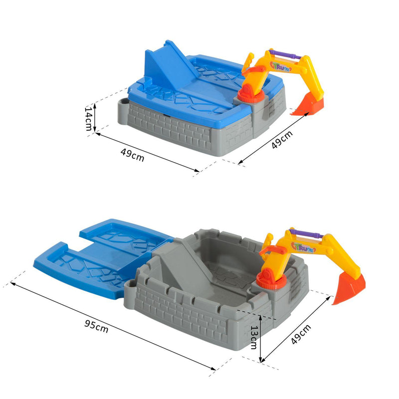 Set Escavatore Giocattolo da Spiaggia per Bambini 11 pezzi 