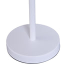 Lampada da Tavolo con Angolo Regolabile in Metallo e Legno Bianco 30x18x62 cm 