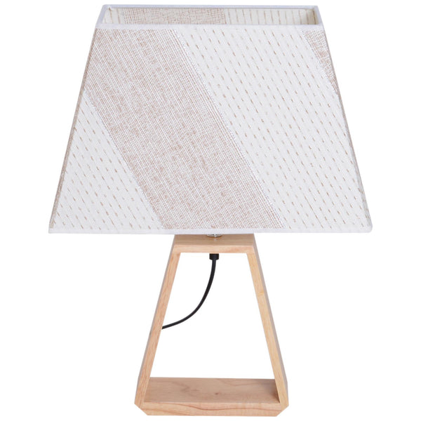 Tischlampe Abat Jour Lampenschirm aus Stoff in Weiß und Kaffee 38x17x58 cm online