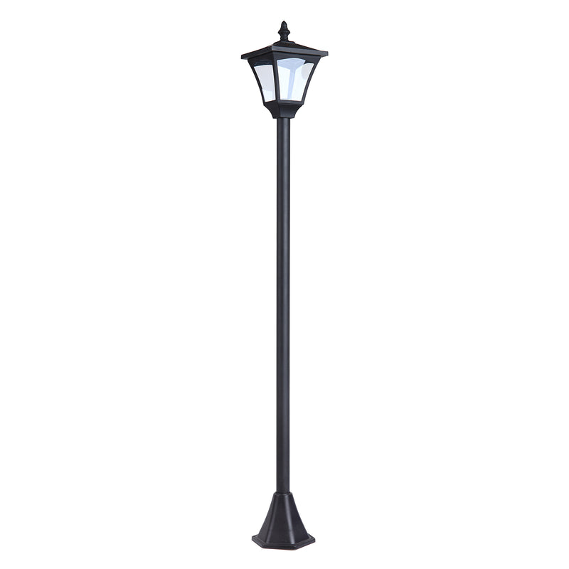 Lampione da Giardino Led a Energia Solare Nero 120 cm 