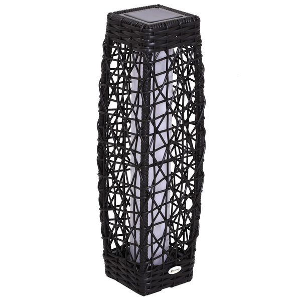 LED-Gartenlaterne mit Kaffee Abdeckung aus synthetischem Rattan 19x19x68 cm acquista
