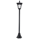 Lampione da Giardino Led a Energia Solare Nero 160 cm 