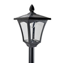 Lampione da Giardino Led a Energia Solare Nero 160 cm 
