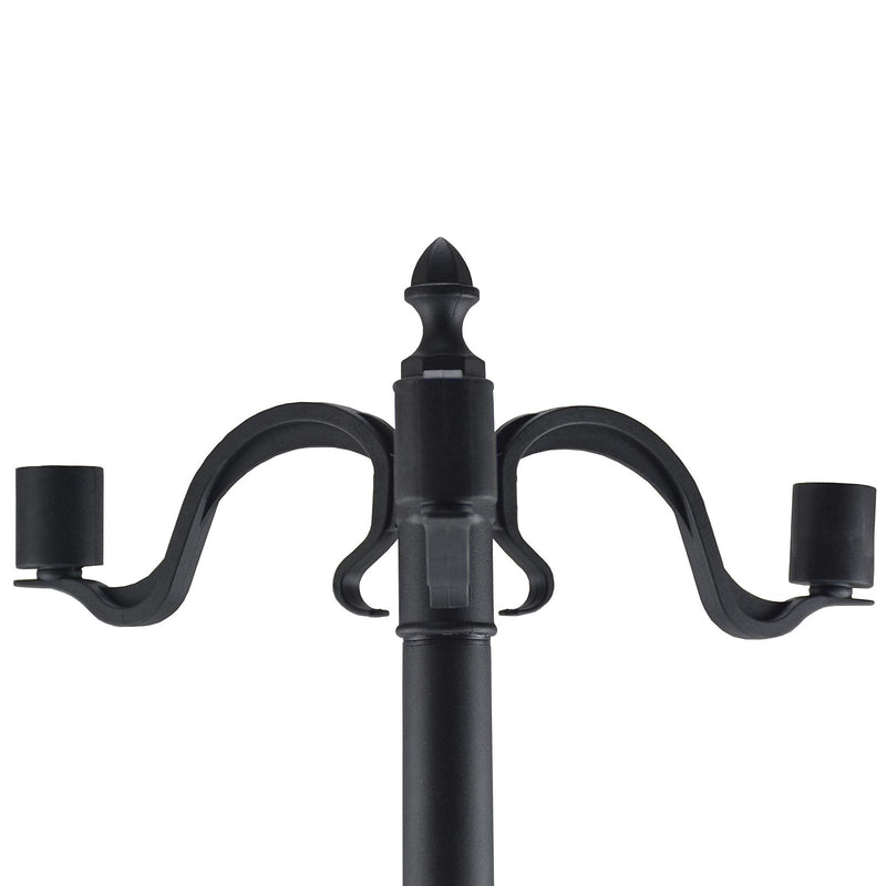 Lampione da Giardino Led a Energia Solare Nero 182.5 cm 