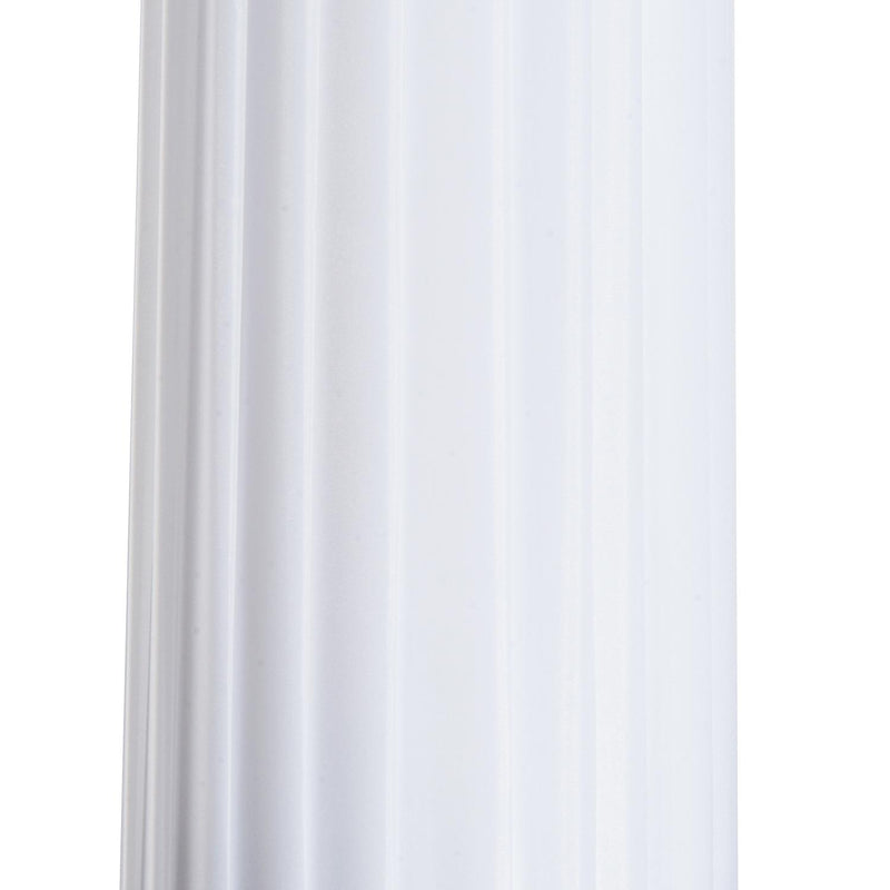 Lampada da Terra in Acciaio Bianco 15x15x120 cm 