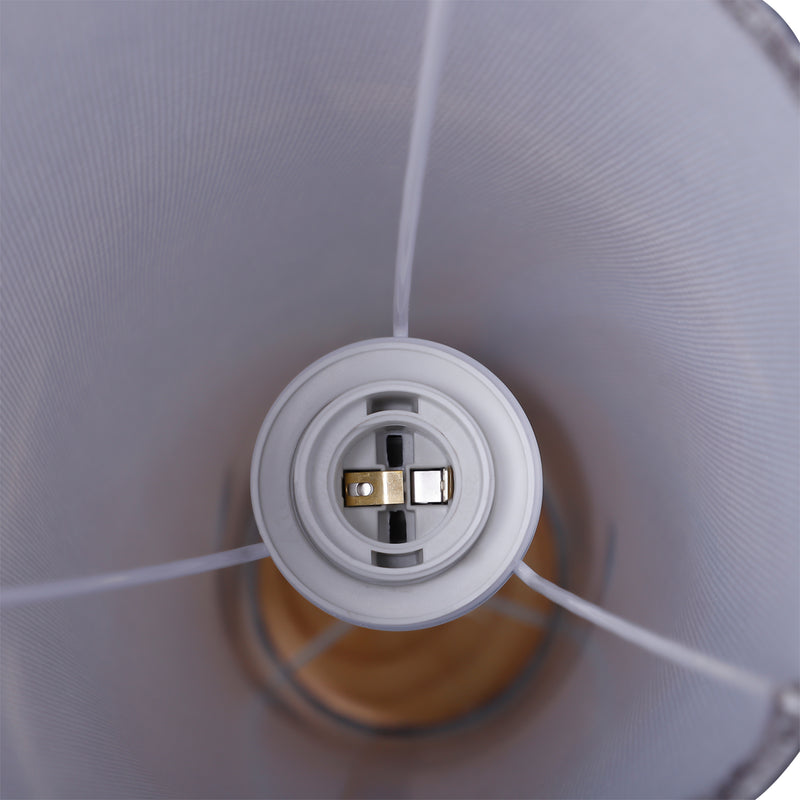 Lampada da Terra a Stelo Piantana per Salotto con Paralume di Stoffa 15x15x120 cm 