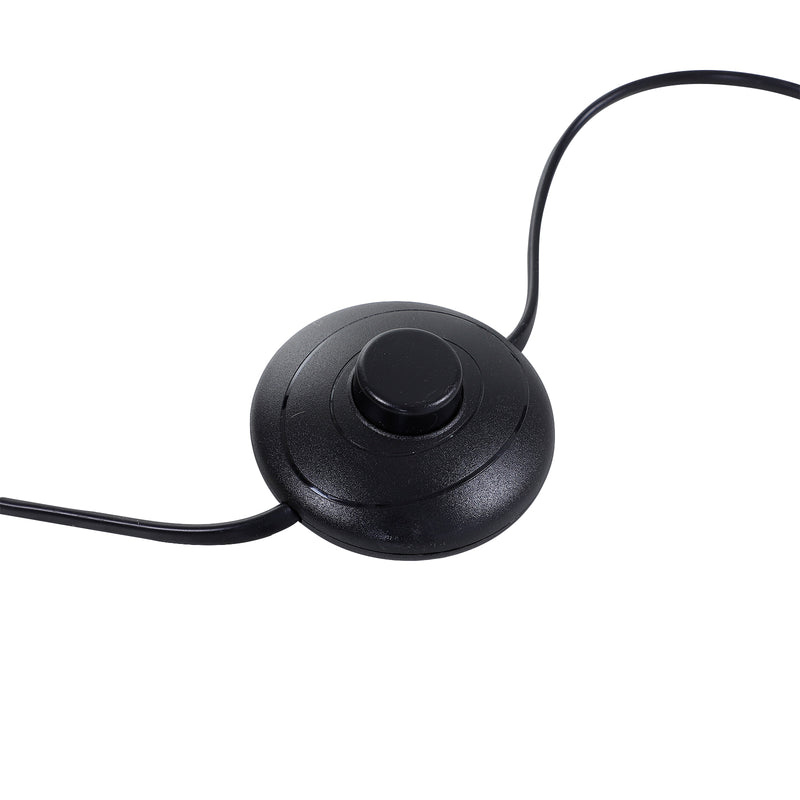 Lampada da Terra a Stelo Piantana per Salotto con Paralume di Stoffa 15x15x120 cm 